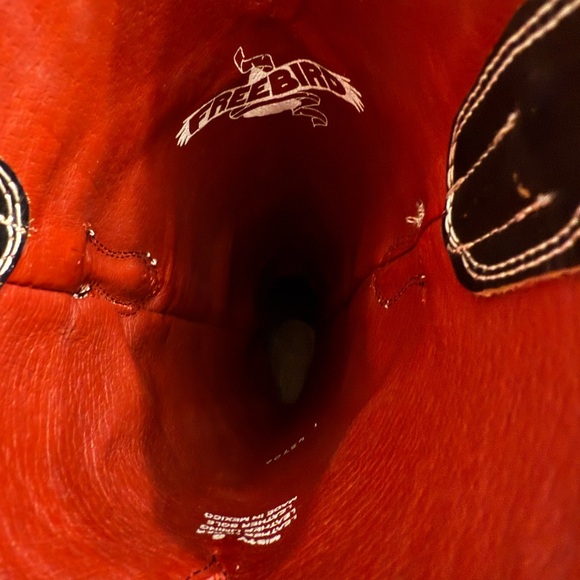 Freebird Misty Ice Tall Black White Gray Western Leather Boots Size 6 - Picture 13 of 16